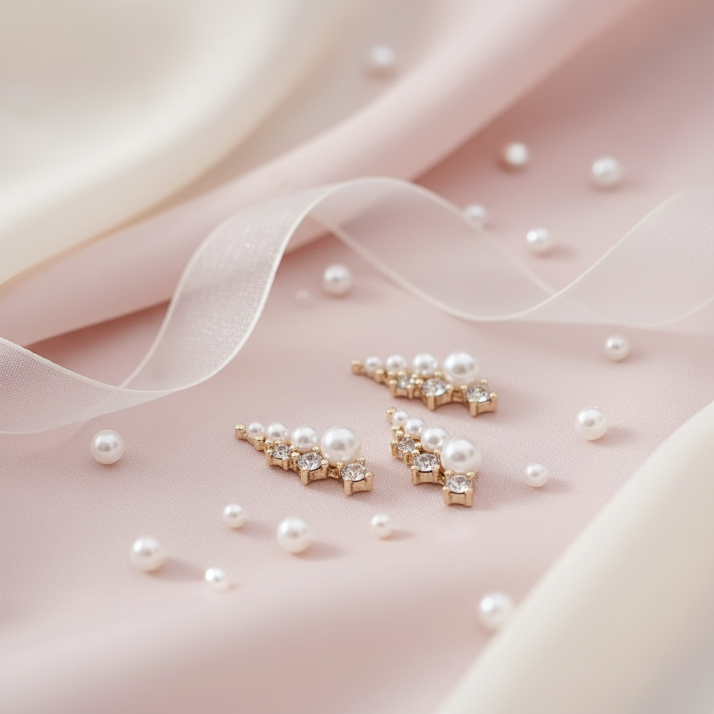 Pearl Crystal Cascade Charm